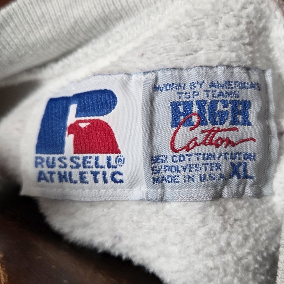 90s Vintage Russell Athletic Michigan Wolverines Football Crewneck Sweatshirt XL - Picture 5 of 5